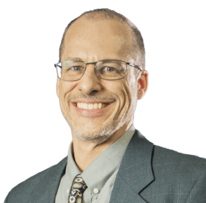 man wearing glasses