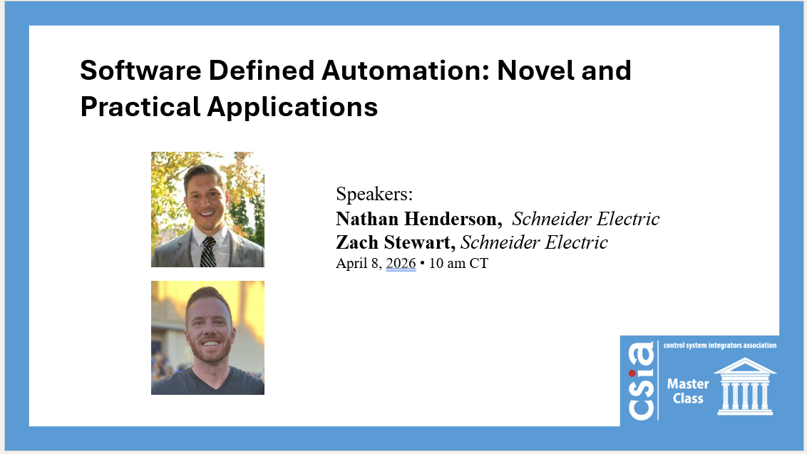 Software Defined Automation: Novel and Practical Applications - Control ...